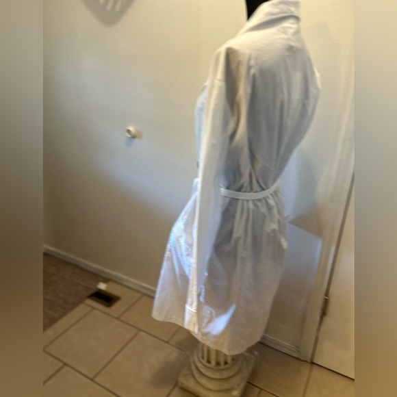 Bella iI Fiore Women Cotton Wrap Robe S/m White #1 NWT - Picture 5 of 6